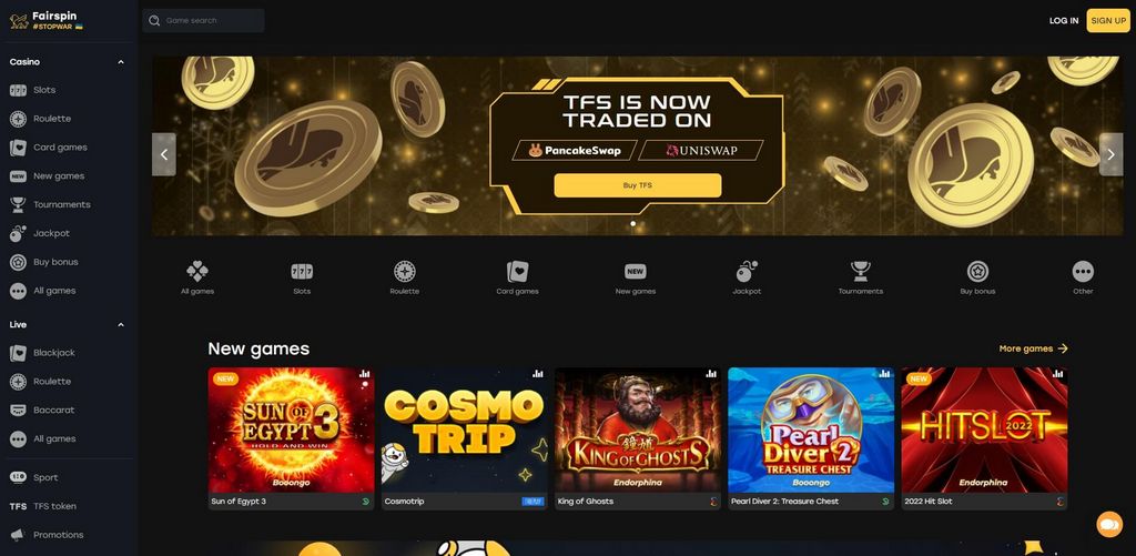Fairspin Online Casino Site Games - May 2026